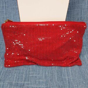1960s Red Metal Mesh Clutch by Saks 5th Ave